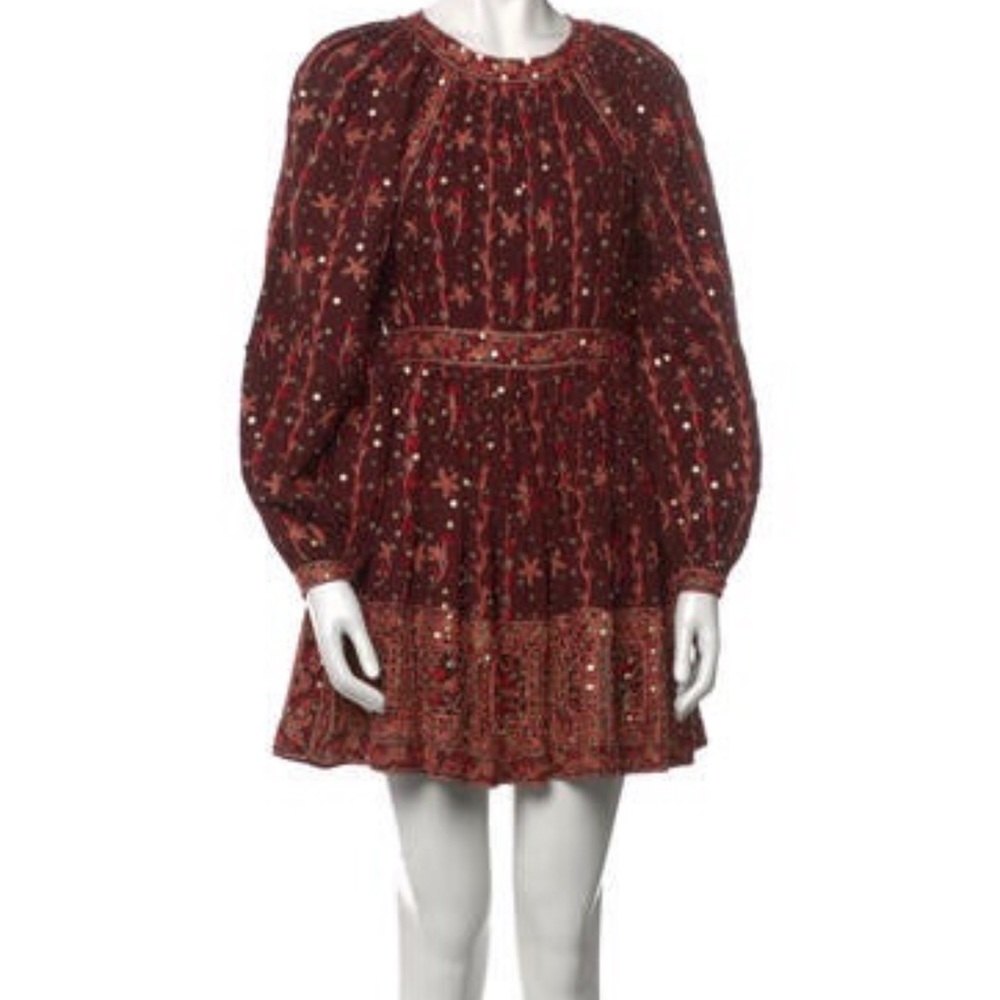 Ulla Johnson Daya Embroidered Dress with Tags
